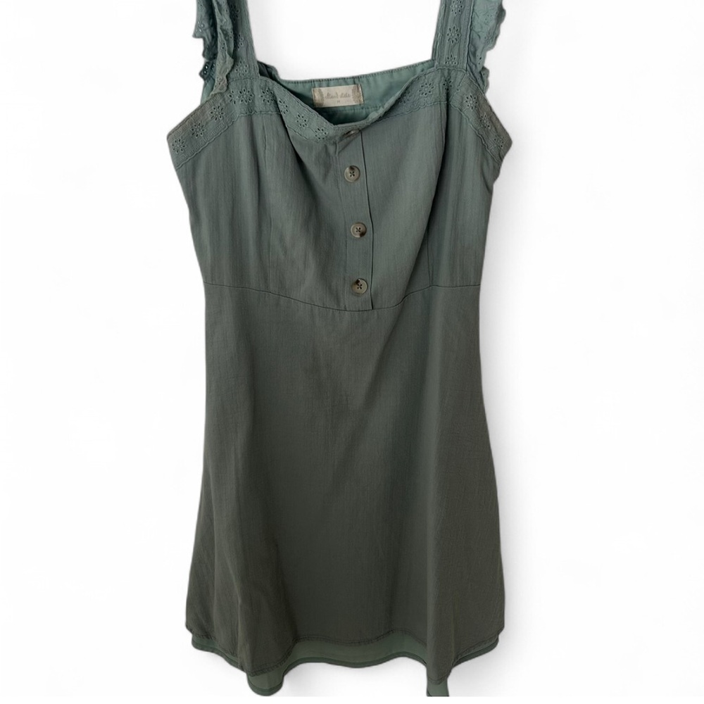Elegant Green Sleeveless Dress